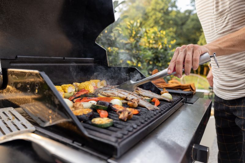 Products For Outdoor Grill Disposals in use